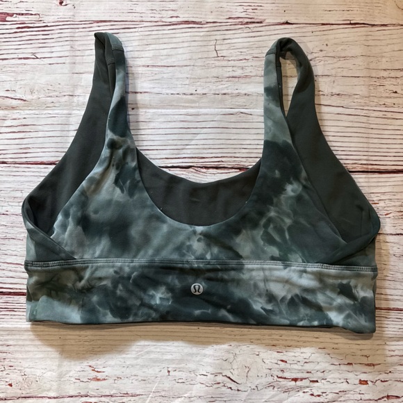 Lululemon Align Reversible Bra A/B Cup Diamond Dye Starlight Smoked Spruce Sz 12 - Picture 5 of 8